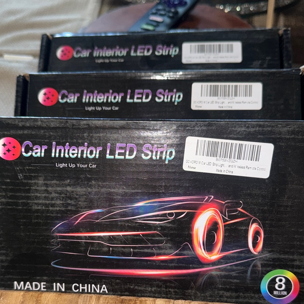 Car Interior LED Strip Lights - Multicolor x’s 3